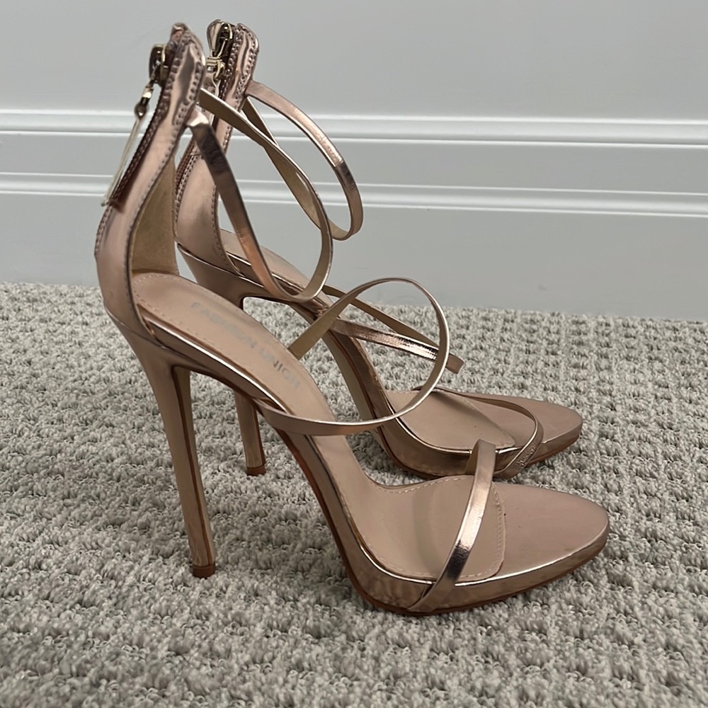Fashion union barely there multi strap heels